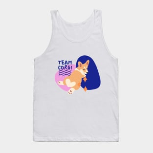 Team Corgi, dog lovers, Corgi lovers Tank Top